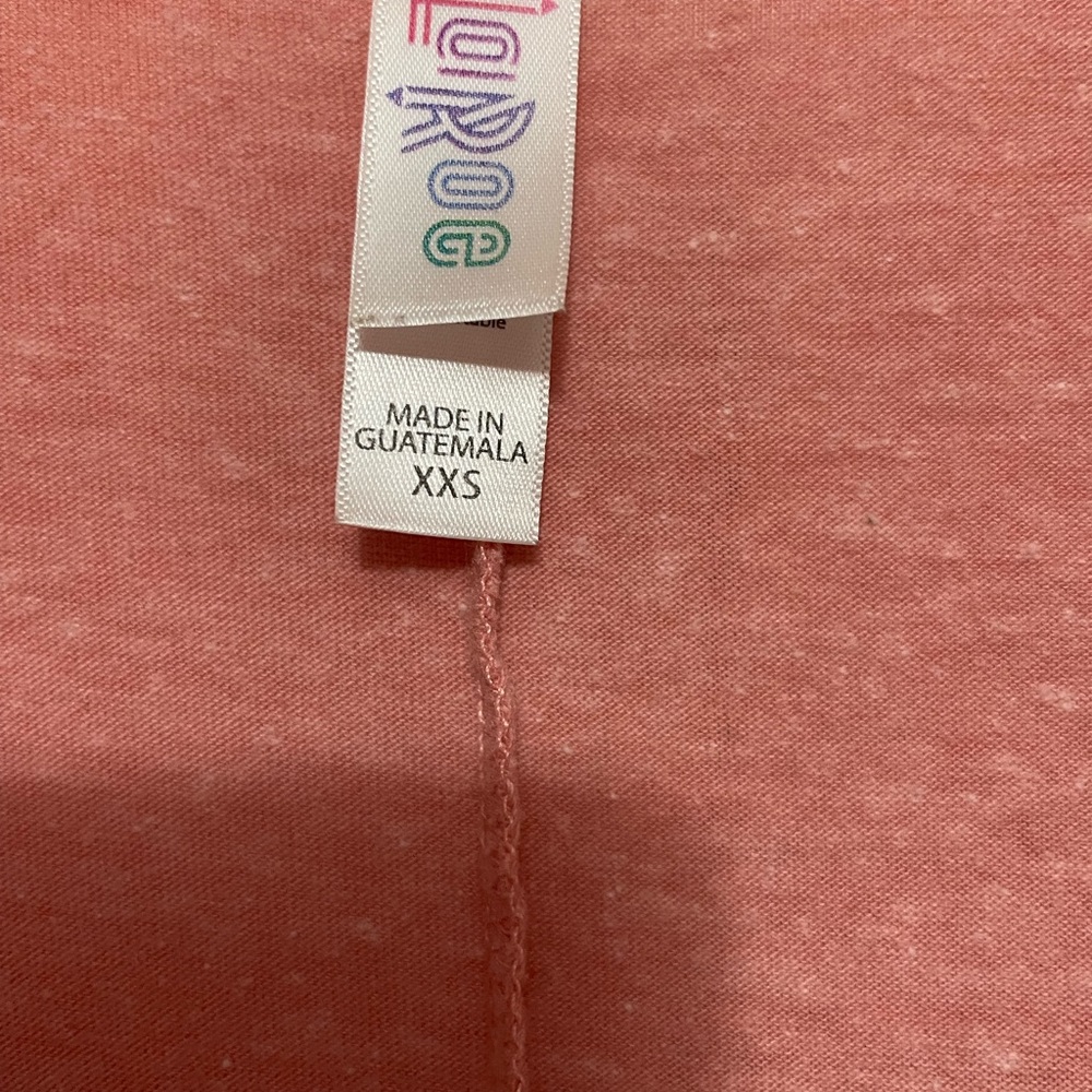 Pink short sleeve shirt